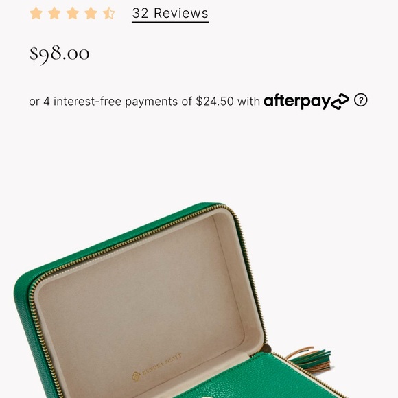 Kendra Scott Green Jewelry Case - Picture 2 of 4